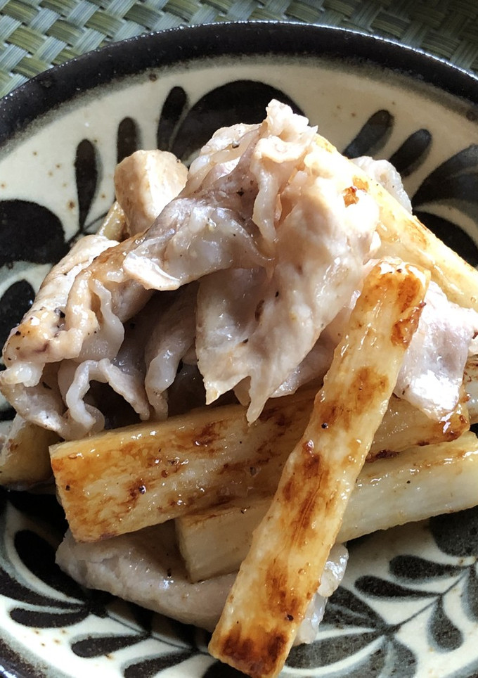 長いもと豚肉の炒め物-レシピのメイン写真