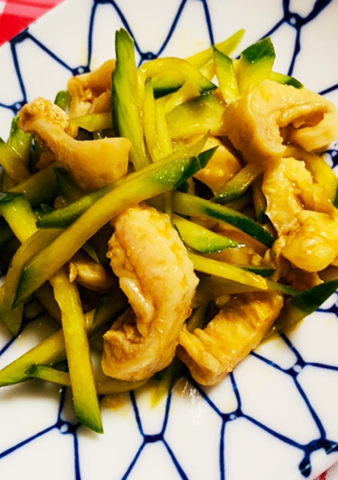 鶏皮☆簡単☆おつまみ☆材料4つ☆酢もつ風-レシピのメイン写真