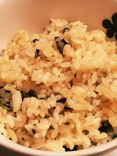 わらびと松山あげの炊き込みご飯-レシピのメイン写真