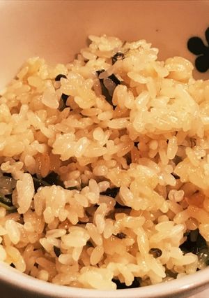 わらびと松山あげの炊き込みご飯-レシピのメイン写真