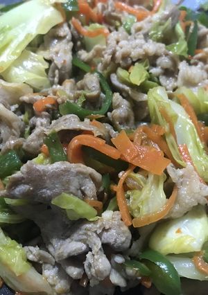 豚肉と野菜のピリ辛炒め　お弁当に-レシピのメイン写真