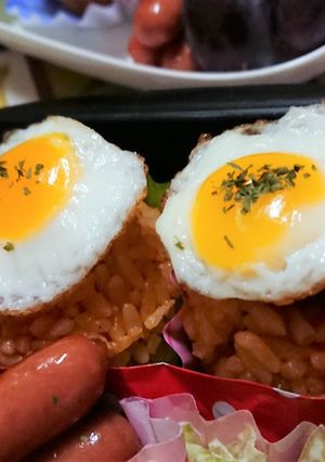 可愛い！お弁当！コロコロ変わりオムライス-レシピのメイン写真