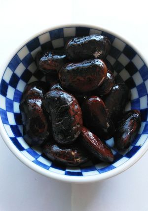 圧力鍋で紫花豆の甘煮(レシピ変更)-レシピのメイン写真