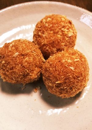冷や飯活用♡揚げない簡単ライスコロッケ-レシピのメイン写真