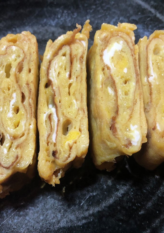 ほんだし使用だし巻き玉子焼き-レシピのメイン写真