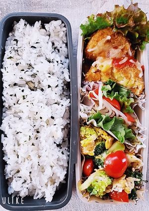 毎日のお弁当　ブロッコリーの卵とじ　-レシピのメイン写真