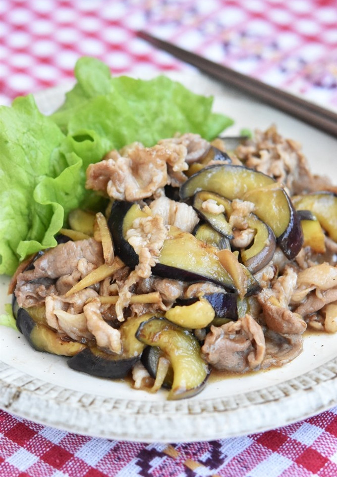 豚こま切れ肉となすの生姜照り焼き-レシピのメイン写真