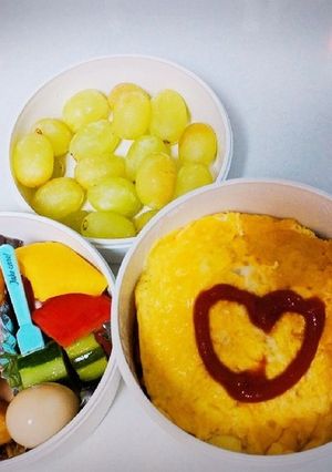 オムライス弁当-レシピのメイン写真