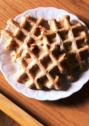 豆腐いり黒糖きなこのもちもちワッフル◎-レシピのメイン写真