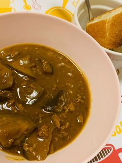 茄子とひき肉のカレー(╹◡╹)-レシピのメイン写真