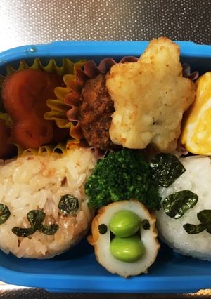 クマとパンダのキャラ弁-レシピのメイン写真