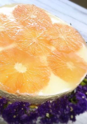 ピンクグレープフルーツのチーズケーキ-レシピのメイン写真
