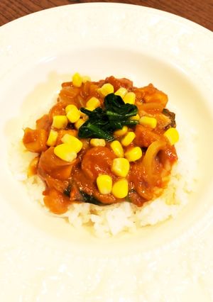 お子様にも♡簡単まろやかトマトカレー-レシピのメイン写真
