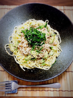 簡単ランチ!納豆ツナとアボカドのパスタ-レシピのメイン写真