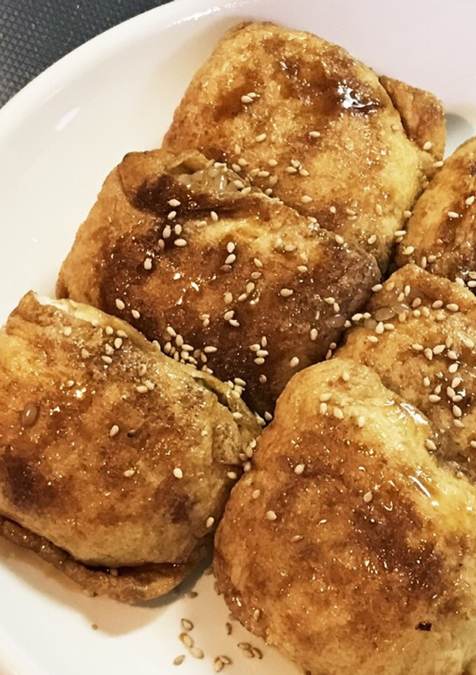 焼いてできちゃう☆お稲荷さん風ごはん！-レシピのメイン写真