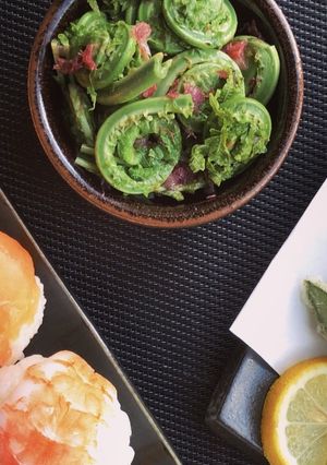 こごみの梅肉和え-レシピのメイン写真