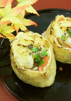 柚子香るタごろっとケノコのグラタン油揚-レシピのメイン写真