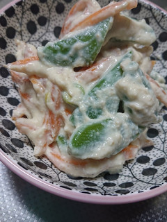 スナップえんどうのチーズ入り白和え-レシピのメイン写真
