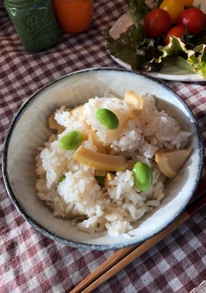 たけのこ♡ちりめんじゃこの混ぜごはん-レシピのメイン写真