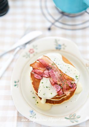 コーンパンケーキ&チーズソース-レシピのメイン写真