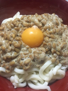 包丁も火も使わない?!お手軽納豆うどん-レシピのメイン写真