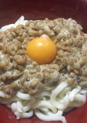包丁も火も使わない？！お手軽納豆うどん-レシピのメイン写真