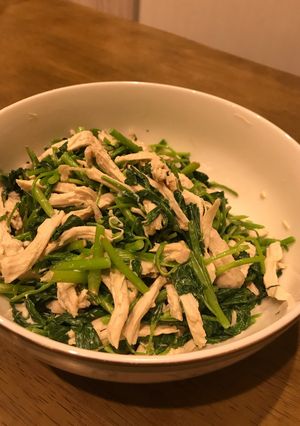 鶏肉とみつ葉のサラダ-レシピのメイン写真