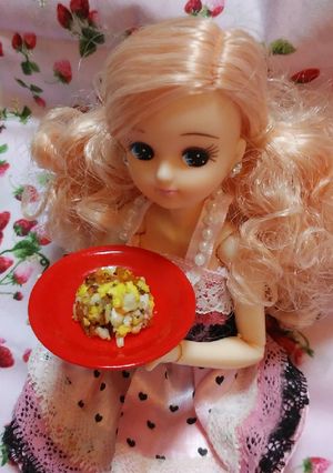 リカちゃんサイズ♡カリフラワーライス炒飯-レシピのメイン写真