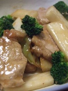 豚肉と長芋のオイスターソース炒め-レシピのメイン写真