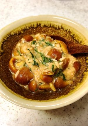 簡単小鉢♪なめことツナと大葉のポン酢和え-レシピのメイン写真