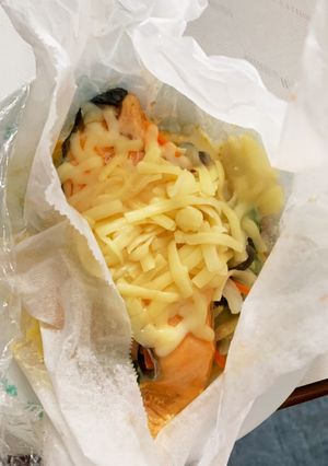 鮭と野菜のレンジ酒蒸し-レシピのメイン写真