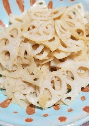 時短♪れんこんのバターしょうゆ炒め-レシピのメイン写真