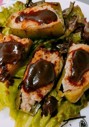 グルテンフリーのピーマンの肉詰め-レシピのメイン写真