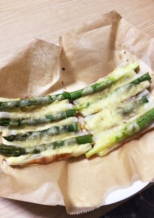 アスパラとちくわのチーズ焼き-レシピのメイン写真