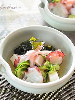 まろやか酸味、こくまろ酢でタコの酢の物♪-レシピのメイン写真