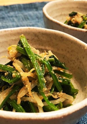 ほうれん草ともやしの簡単ごま酢和え-レシピのメイン写真