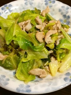 キャベツと豚肉の生姜ポン酢炒め-レシピのメイン写真