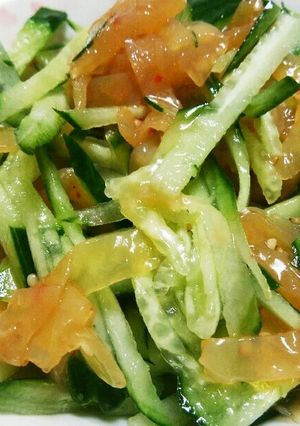 簡単！キュウリと中華クラゲの和え物☆-レシピのメイン写真