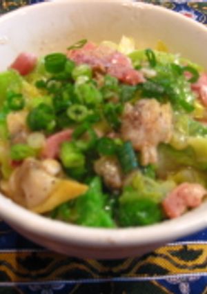 あさりベーコンキャベツのうま煮丼-レシピのメイン写真