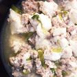 塩麹と甘酒であっさりひき肉豆腐煮