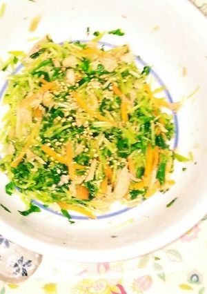 レンジで超簡単❗豆苗のツナ醤油和え☺⛄☕-レシピのメイン写真