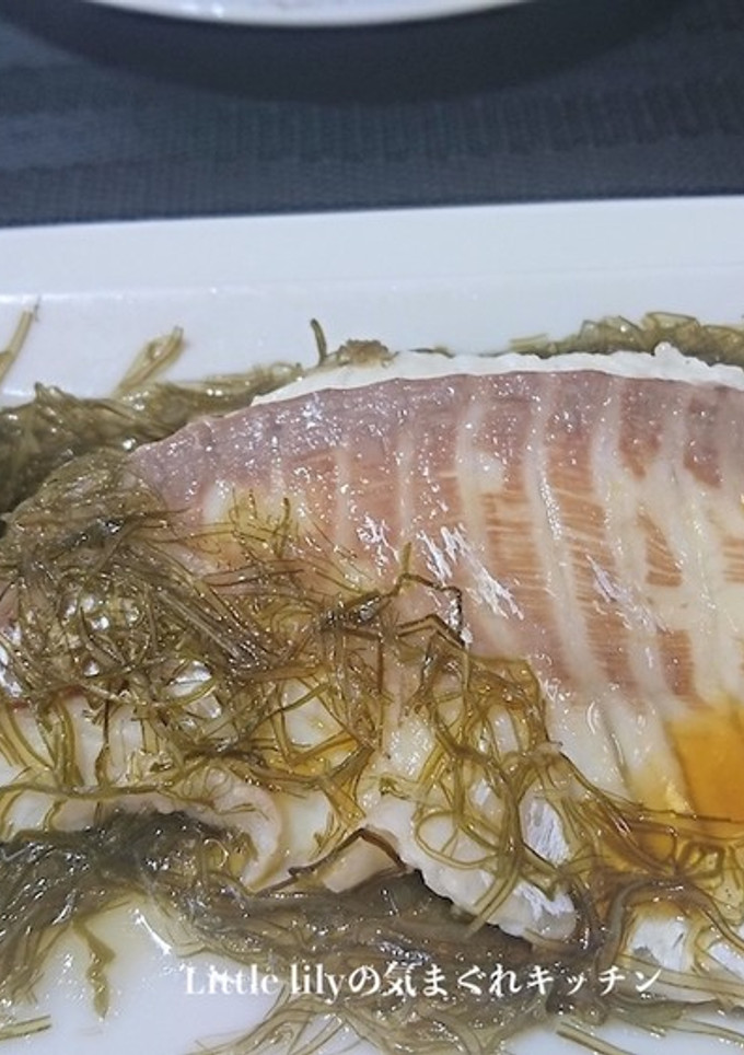 真鯛の切り昆布蒸し-レシピのメイン写真