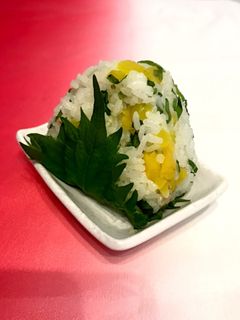 大葉 と たくあん の おにぎり-レシピのメイン写真