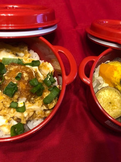 女子中学生のカツ丼弁当 20190508-レシピのメイン写真