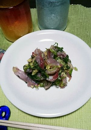 簡単★切って混ぜるだけ…『鯵のなめろう』-レシピのメイン写真