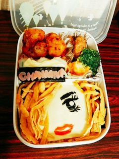キャラ弁 JK向けちゃんみな弁当-レシピのメイン写真