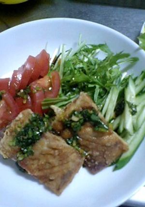 ●さばの唐揚げ+香味だれ●-レシピのメイン写真