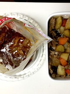 【時短】圧力バッグで!2品カレー肉じゃが-レシピのメイン写真