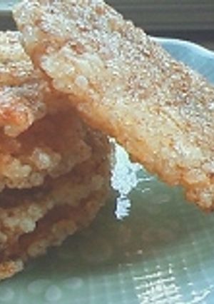 余ったご飯で!日本茶に合う甘辛揚せんべい-レシピのメイン写真