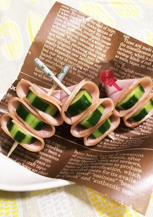 マヨポケットで♡ひとくちハムマヨきゅうり-レシピのメイン写真
